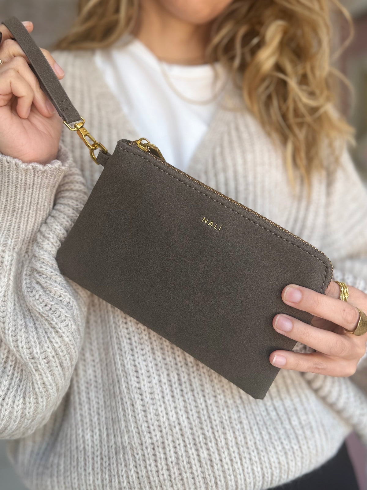 PORTAFOGLIO/POUCH MELANIE GRIGIO NALI
