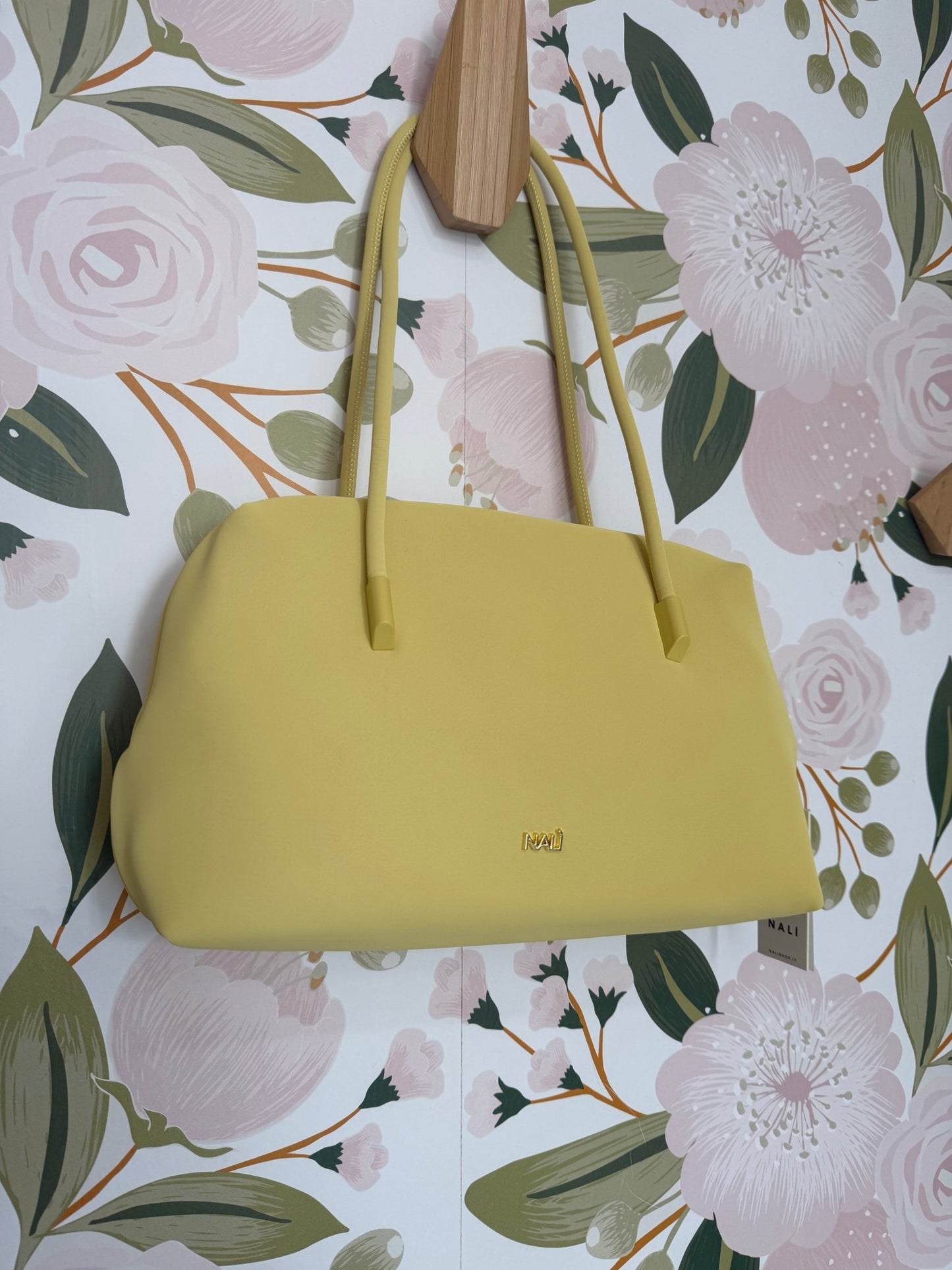 BORSA CASSI BIG A SPALLA GIALLO NALI - Fanatica Boutique