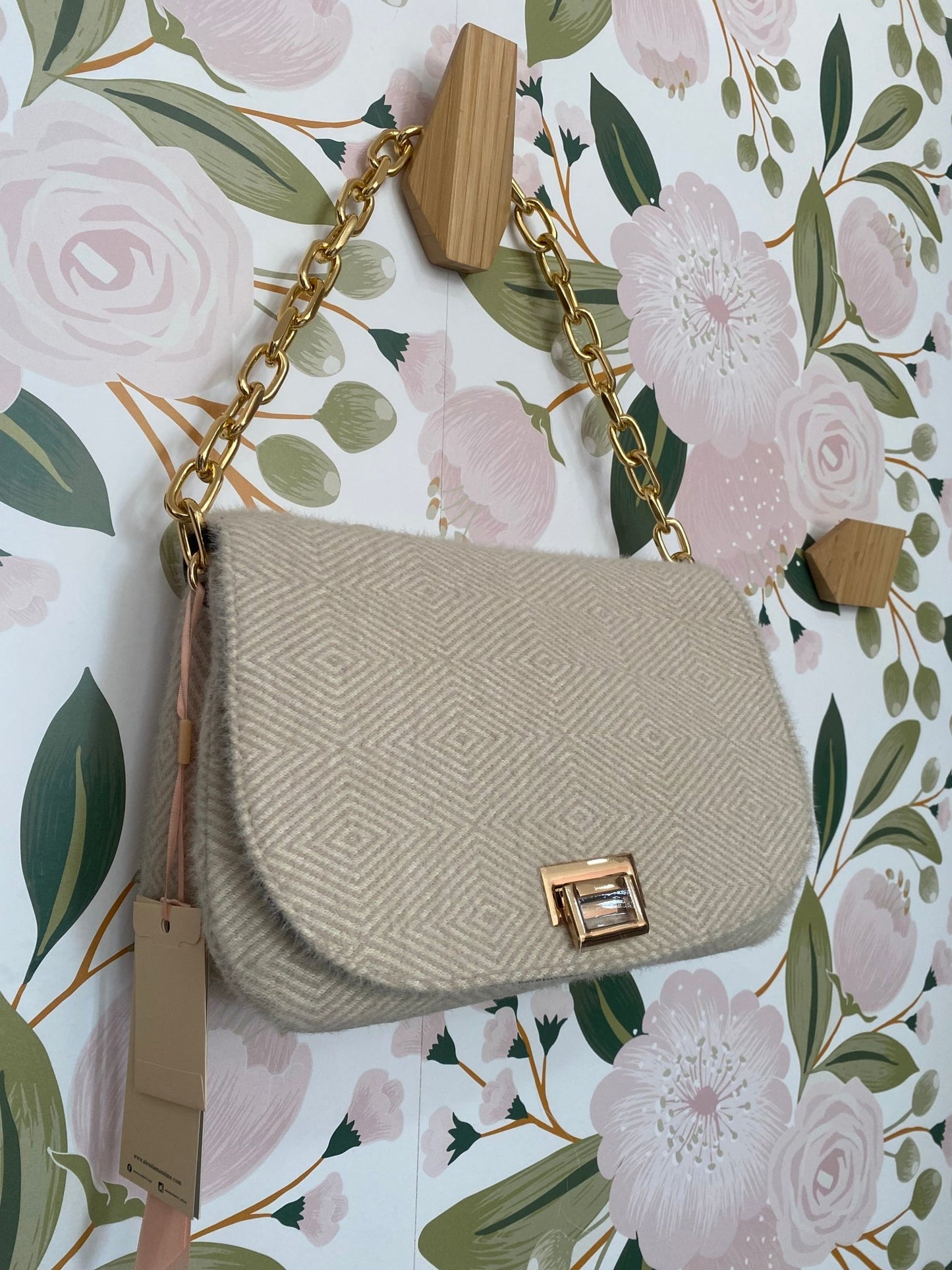 BORSA TWEED ALESSIA MASSIMO - Fanatica Boutique