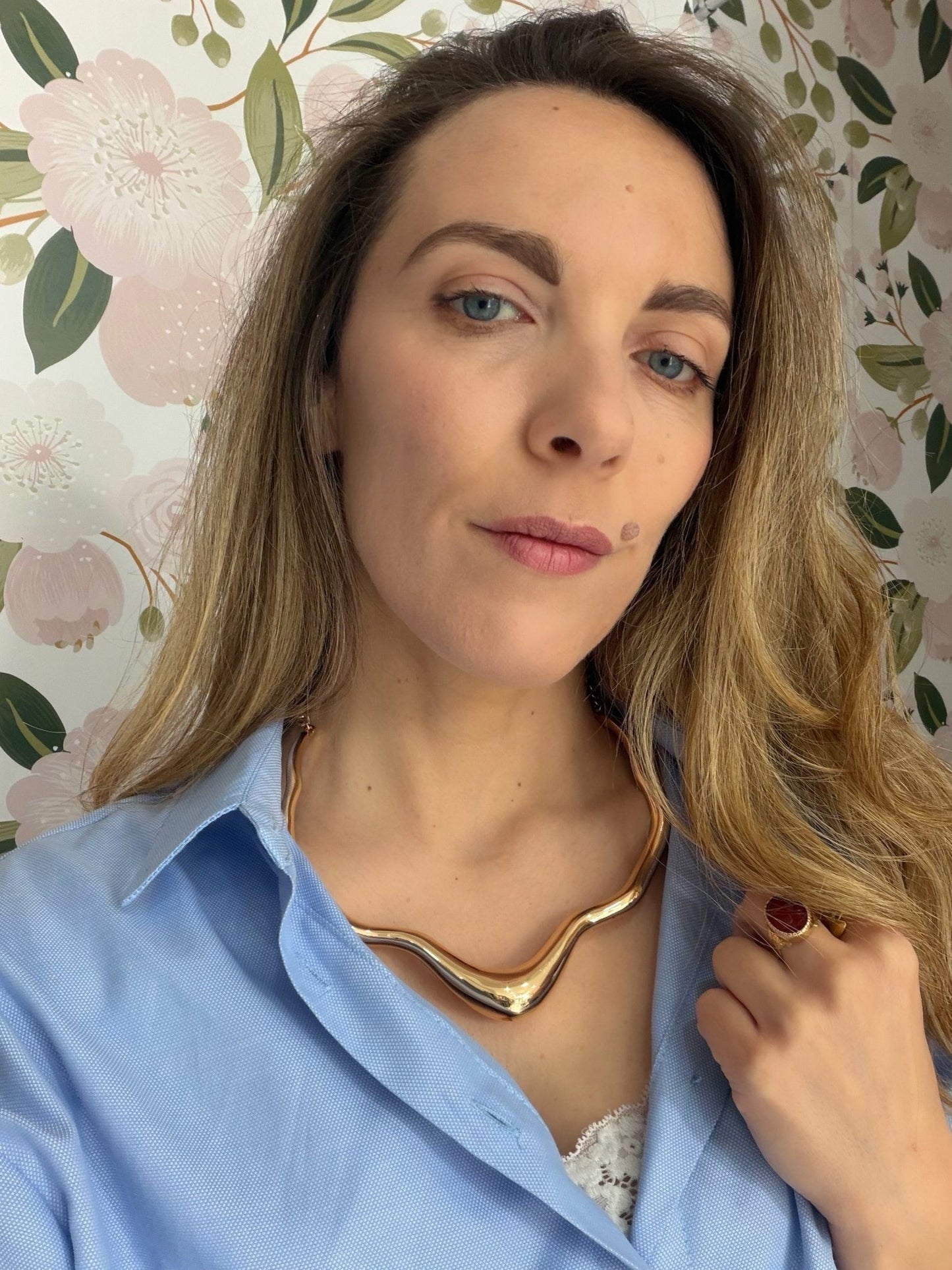 COLLANA NAOMI GIROCOLLO RIGIDA ORO - Fanatica Boutique