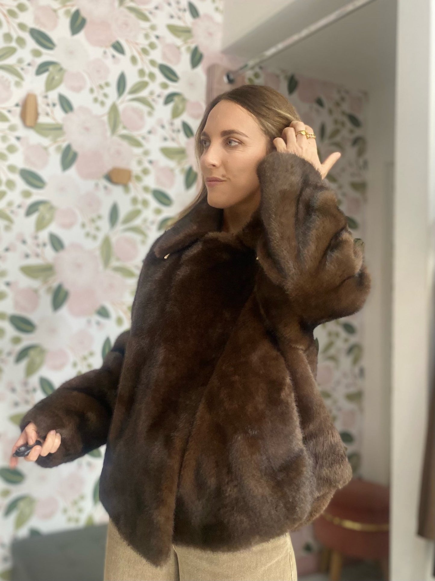 ECO PELLICCIA DUE BOTTONI ALESSI MASSIMO - Fanatica Boutique