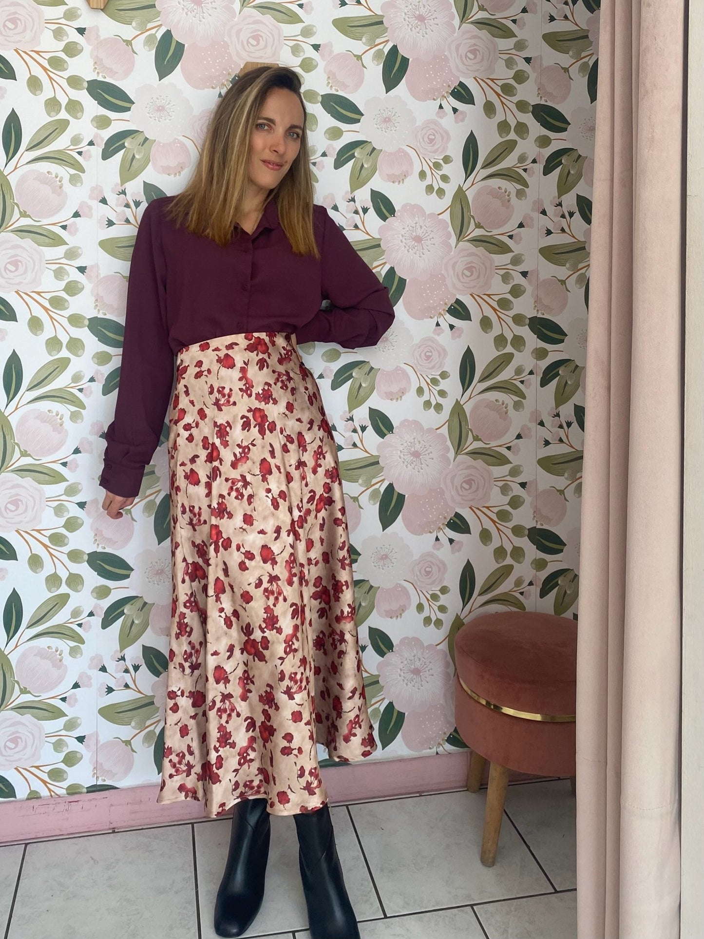 GONNA RASO FANTASIA LE SARTE DEL SOLE - Fanatica Boutique