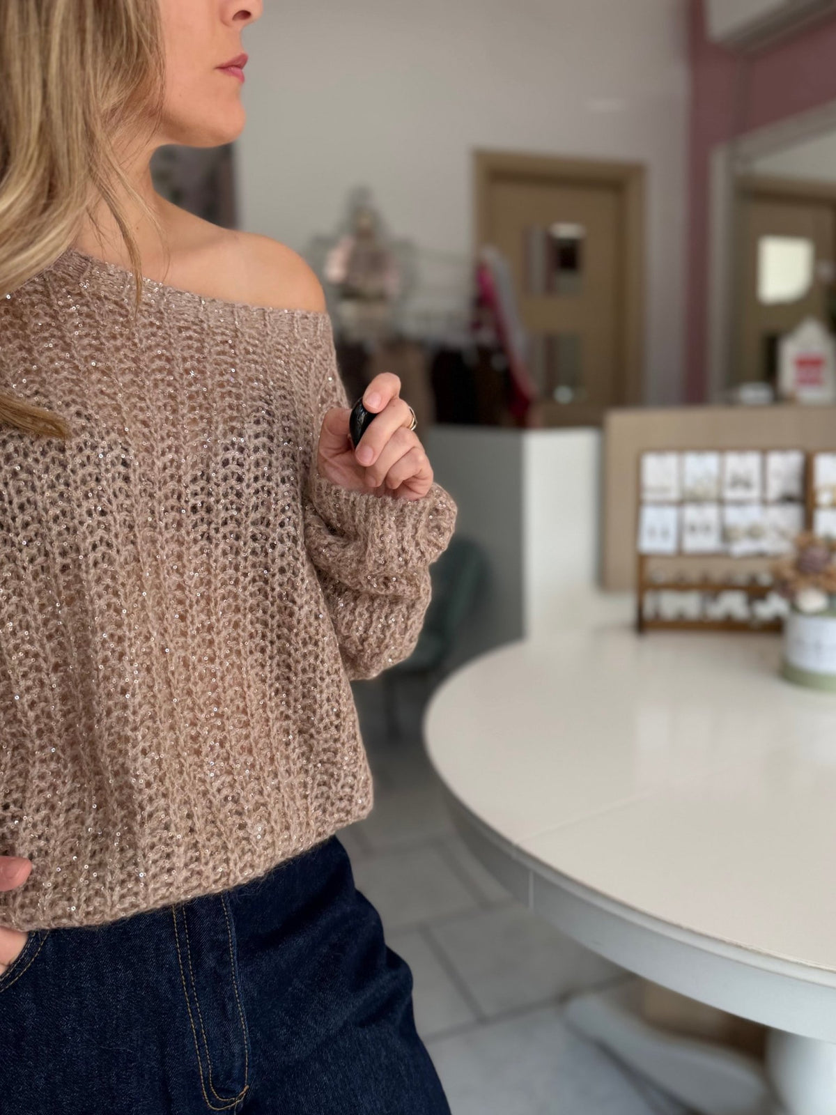 MAGLIA INS.PAILLETTES ECO - Fanatica Boutique