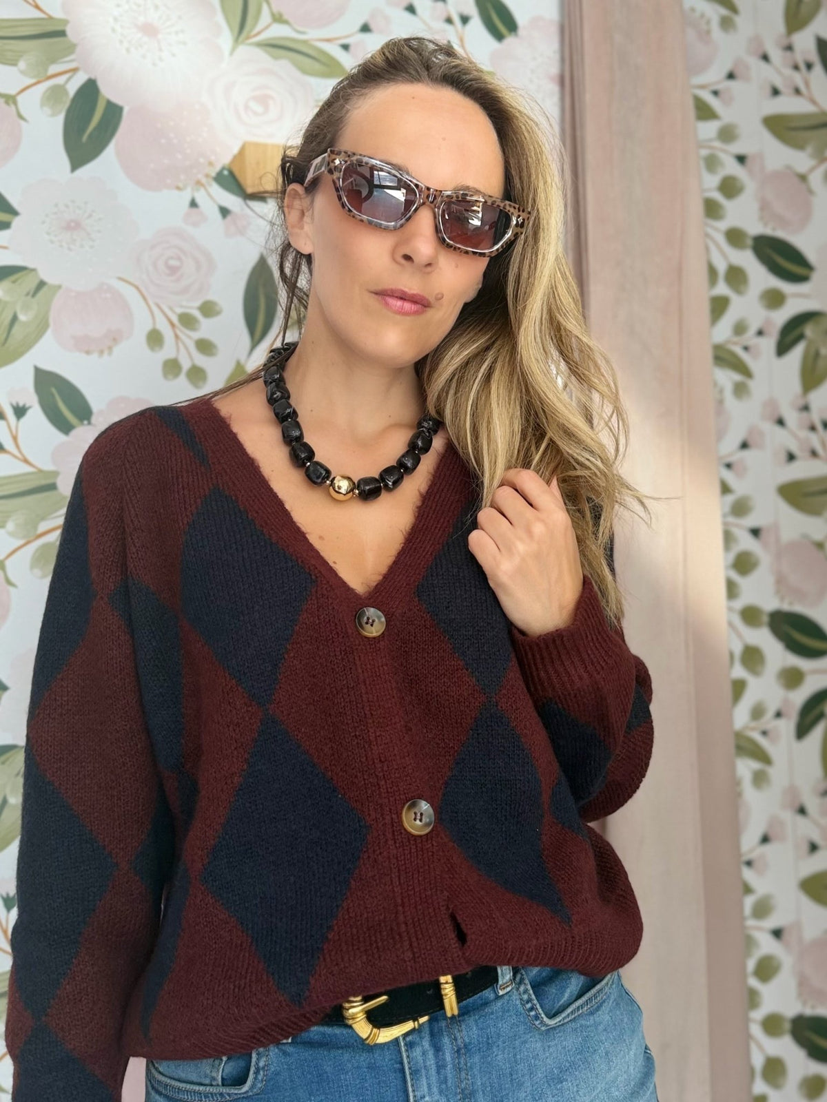 OCCHIALI AGATA LEOPARD MARRONE NALI - Fanatica Boutique