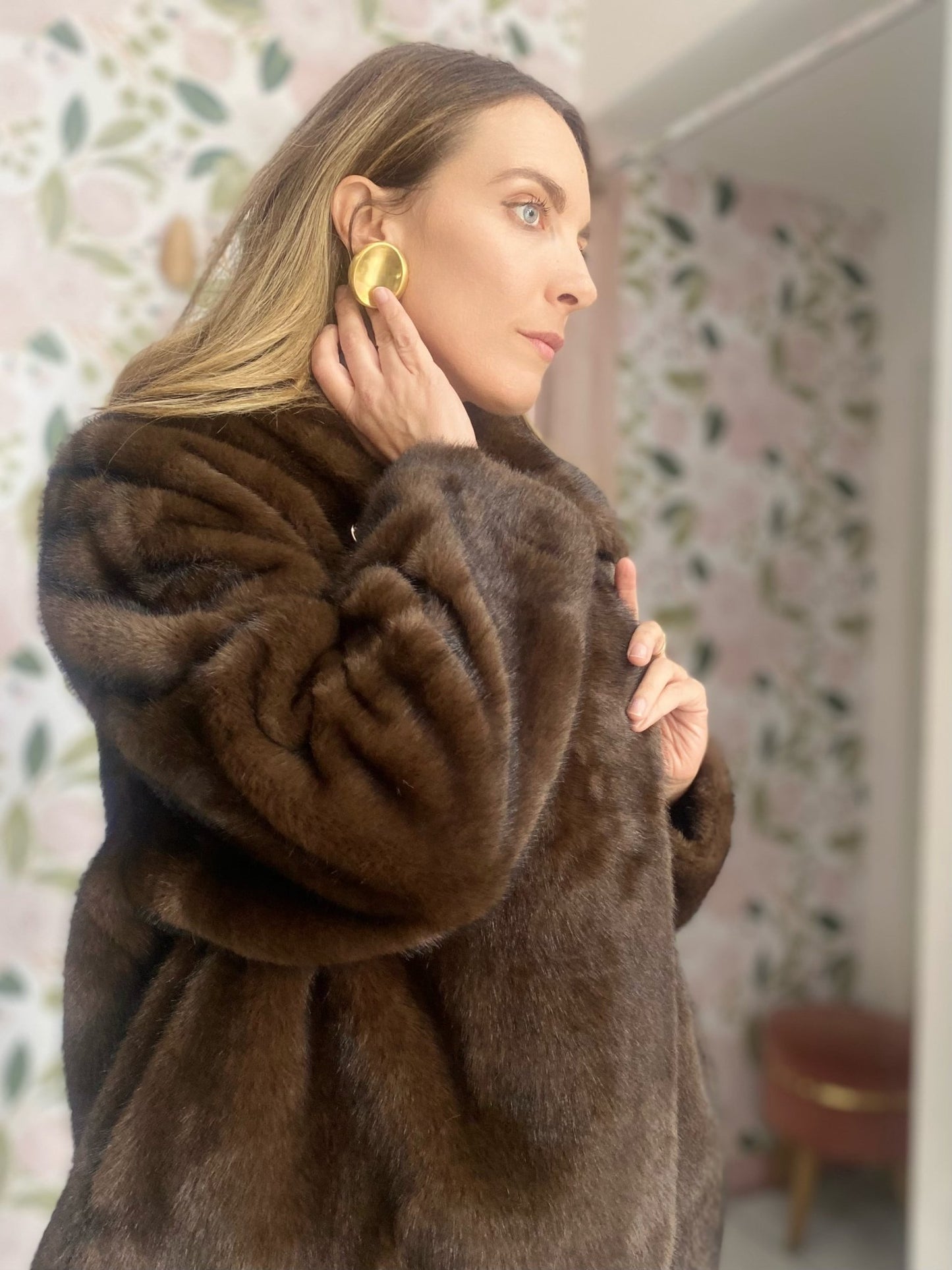 ORECCHINI OVAL ACC.INOS. PLA. ORO 18K NALI - Fanatica Boutique