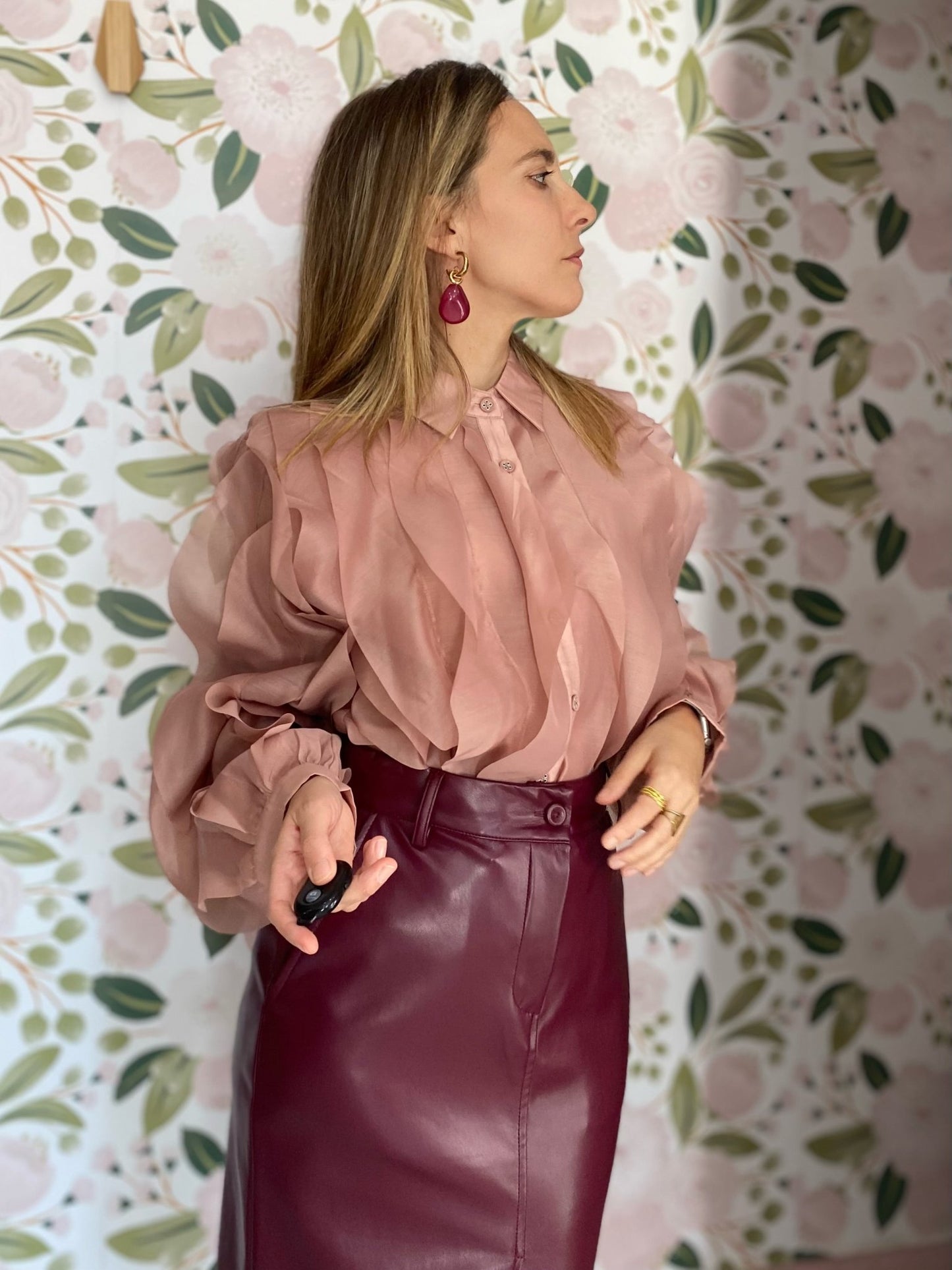 ORECCHINI ZOE ORO/FUCSIA NALI - Fanatica Boutique
