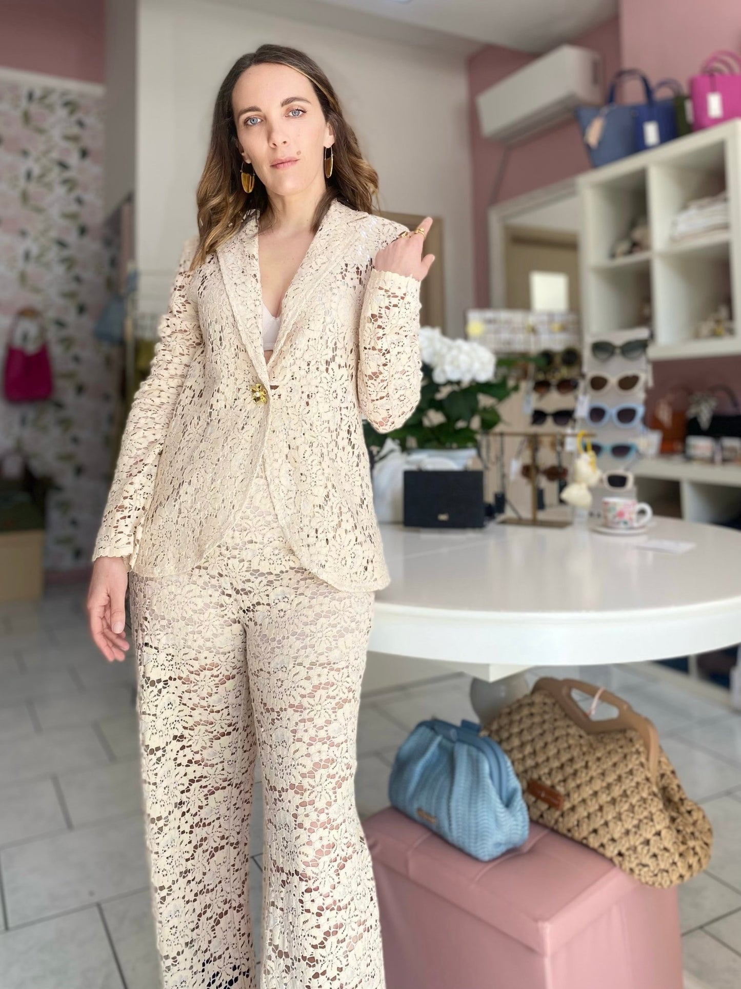 PANTALONE PIZZO LE SARTE DEL SOLE - Fanatica Boutique