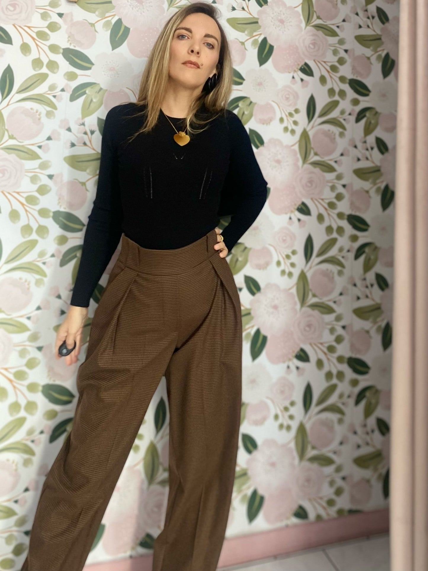 PANTALONE QUADRETTINI LE SARTE DEL SOLE - Fanatica Boutique