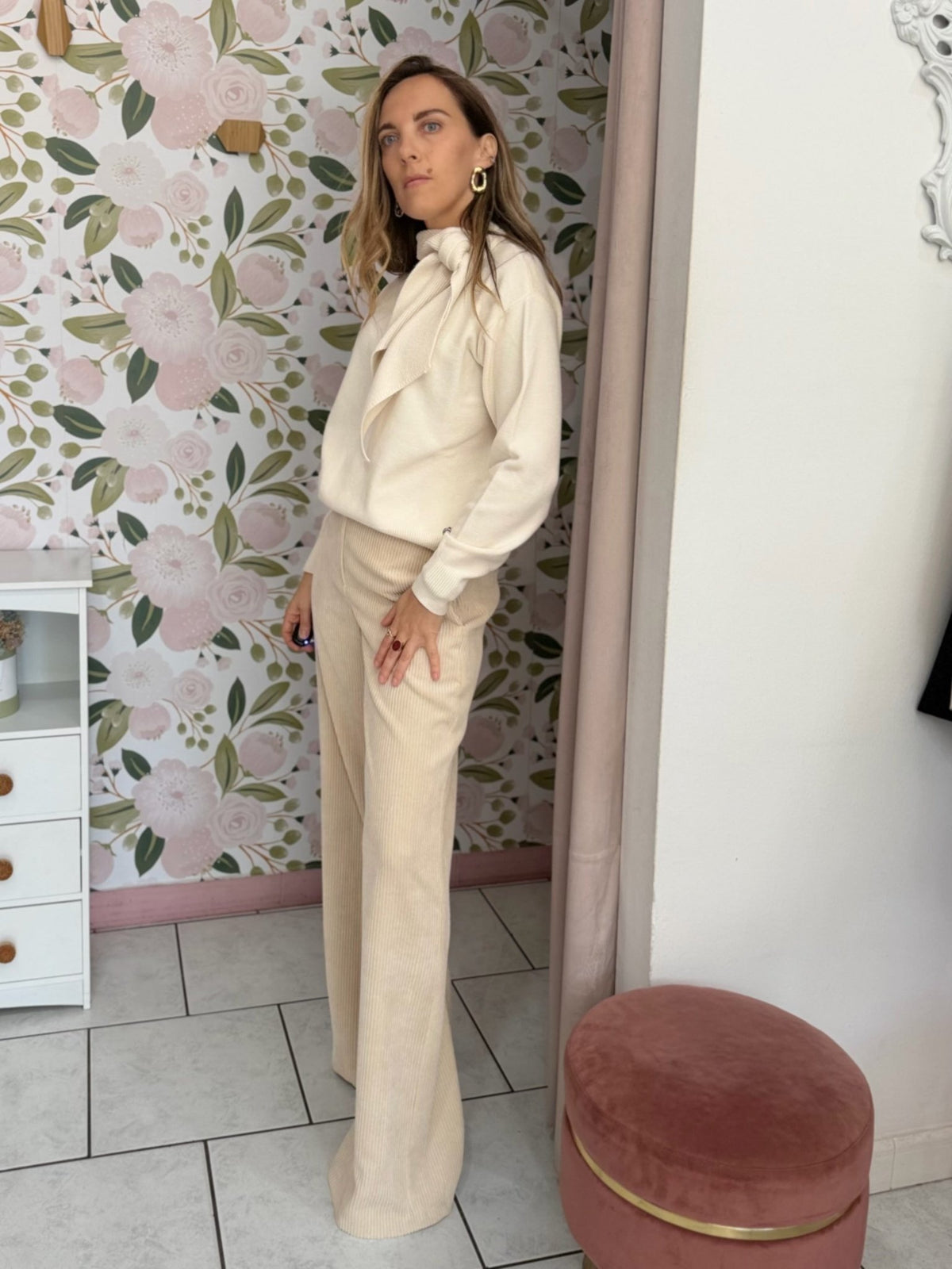 PANTAPALAZZO VELLUTO A COSTE ECO - Fanatica Boutique