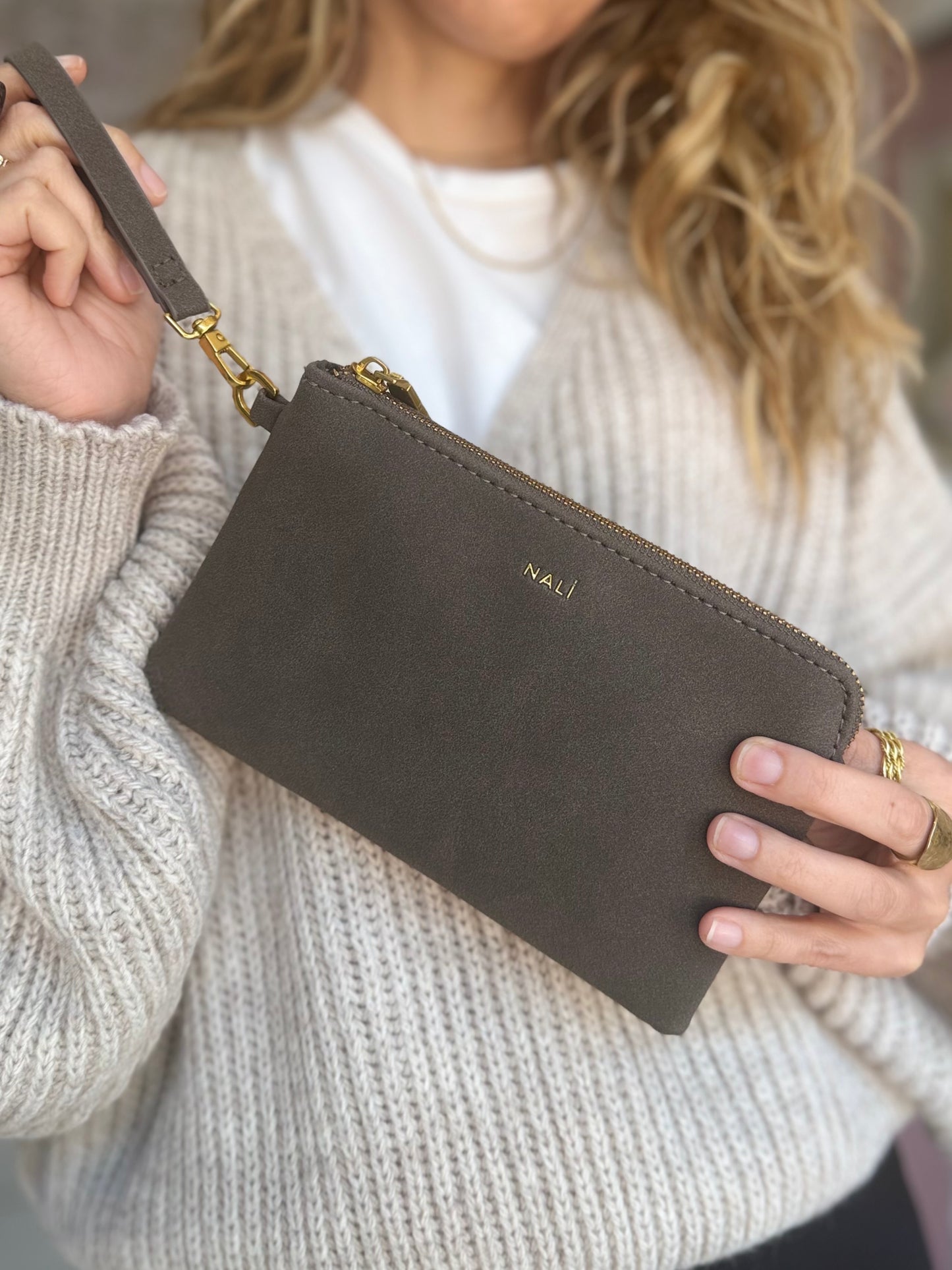PORTAFOGLIO/POUCH MELANIE GRIGIO NALI
