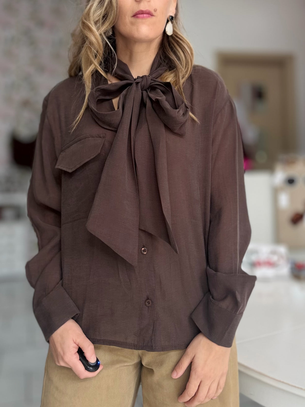 CAMICIA BANDANA CON TASCA MORO KIKISIX
