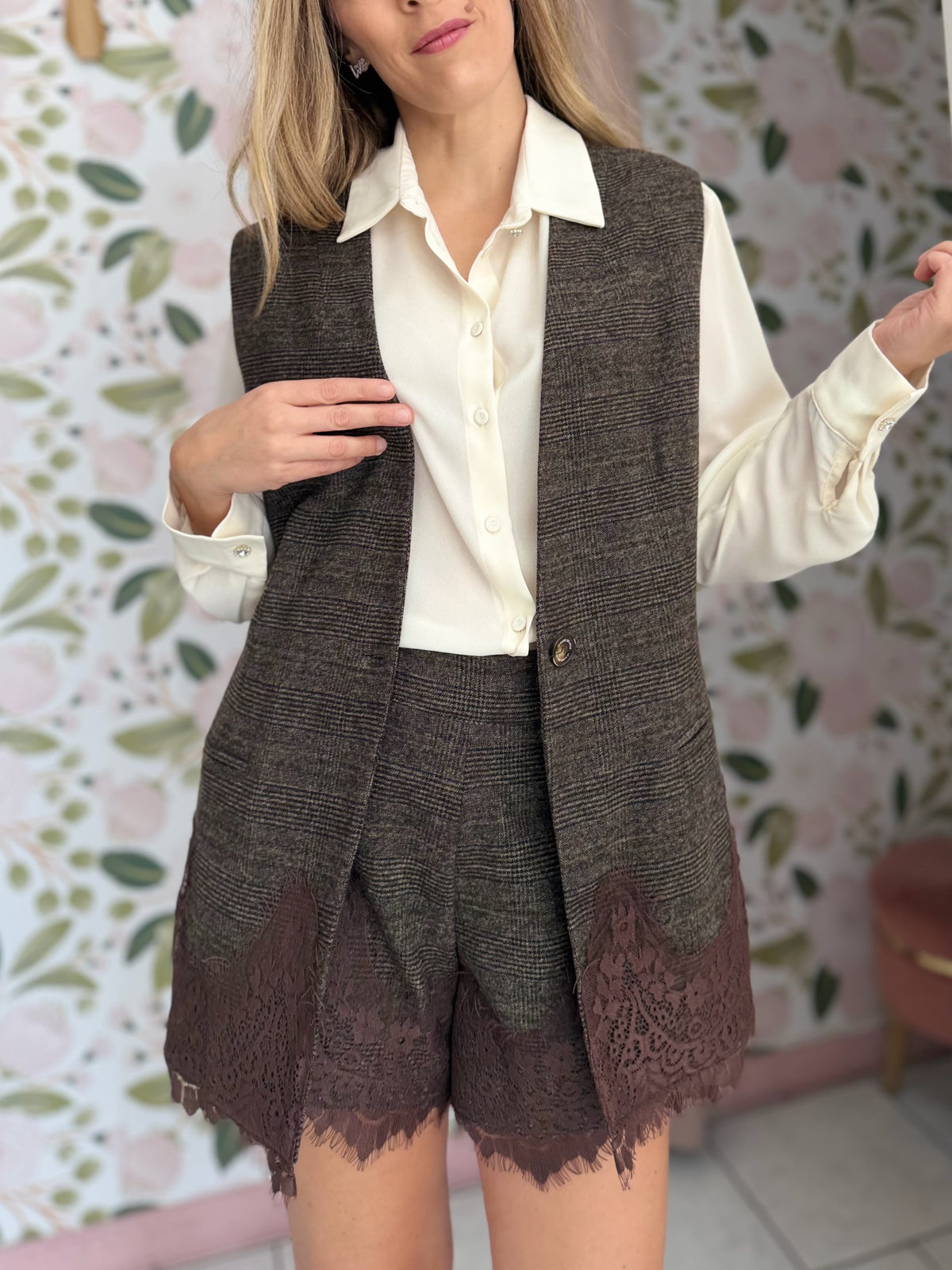 GILET INSERTI IN PIZZO LE SARTE DEL SOLE