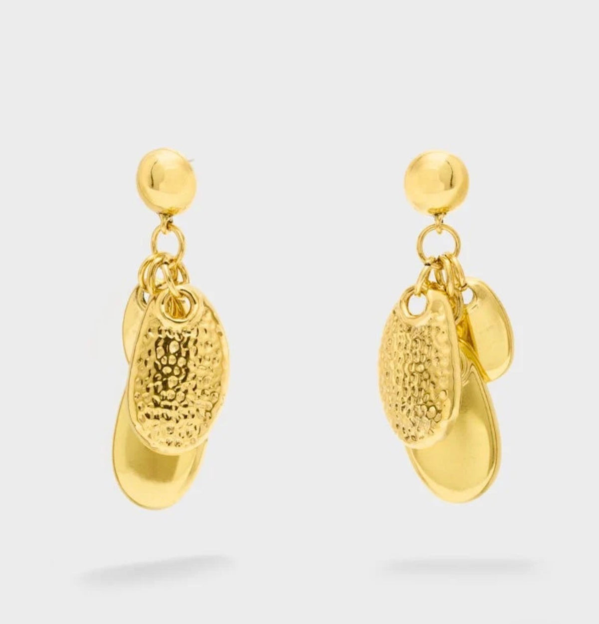 ORECCHINI BOHO CON PENDENTI ORO NALI