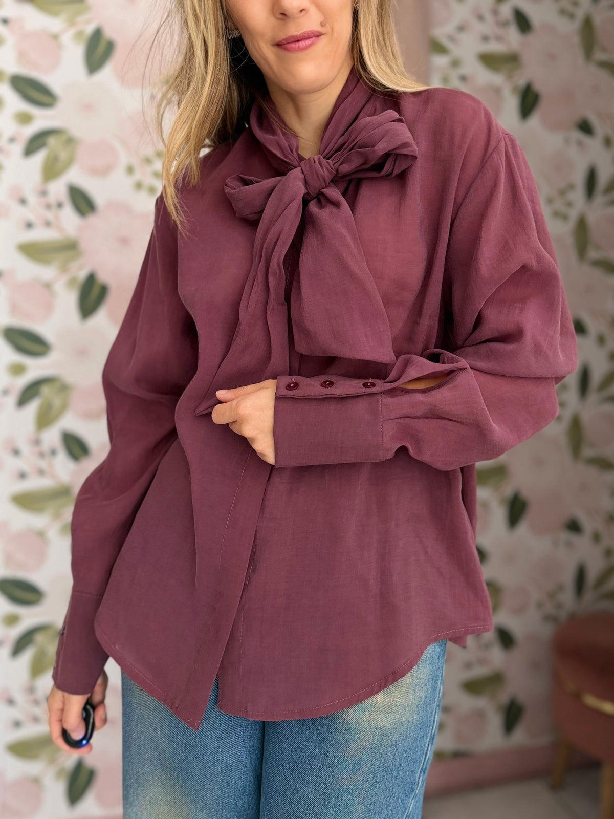 CASACCA LYOCELL CON MAXI FIOCCO CIPOLLA KIKISIX