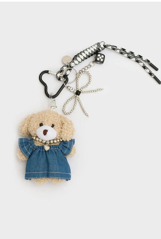 PORTACHIAVI TEDDY+ CORDA BLU NALI