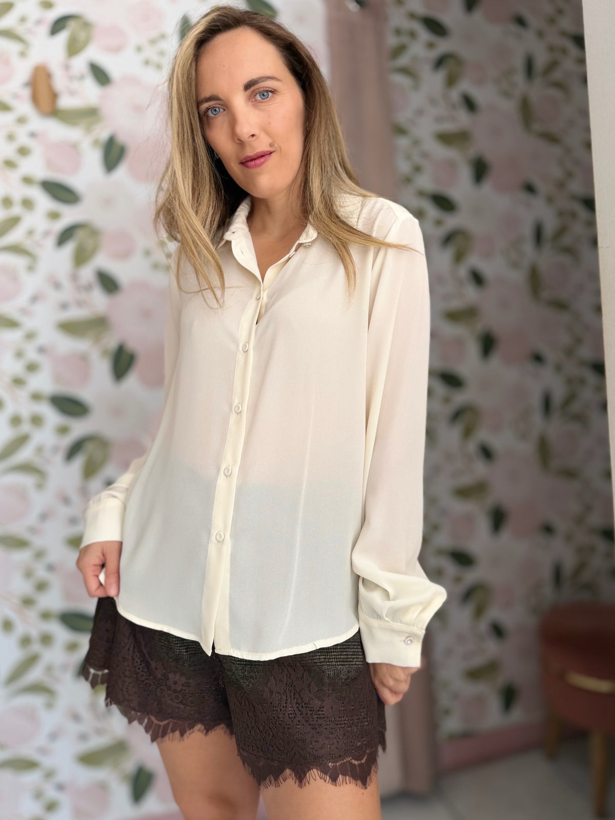 CAMICIA BOTTONE GIOIELLO LE SARTE DEL SOLE
