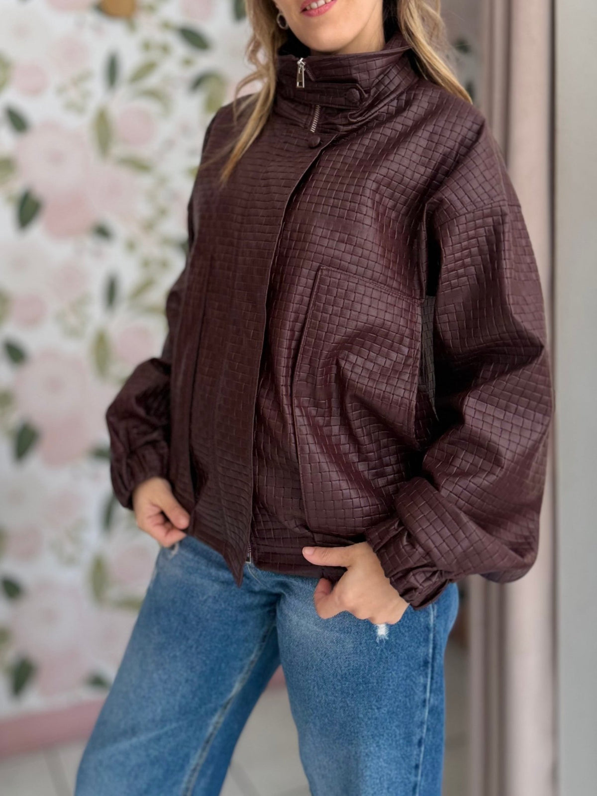 BOMBER CON TASCONI E COLLO A IMBUTO KIKISIX - Fanatica Boutique