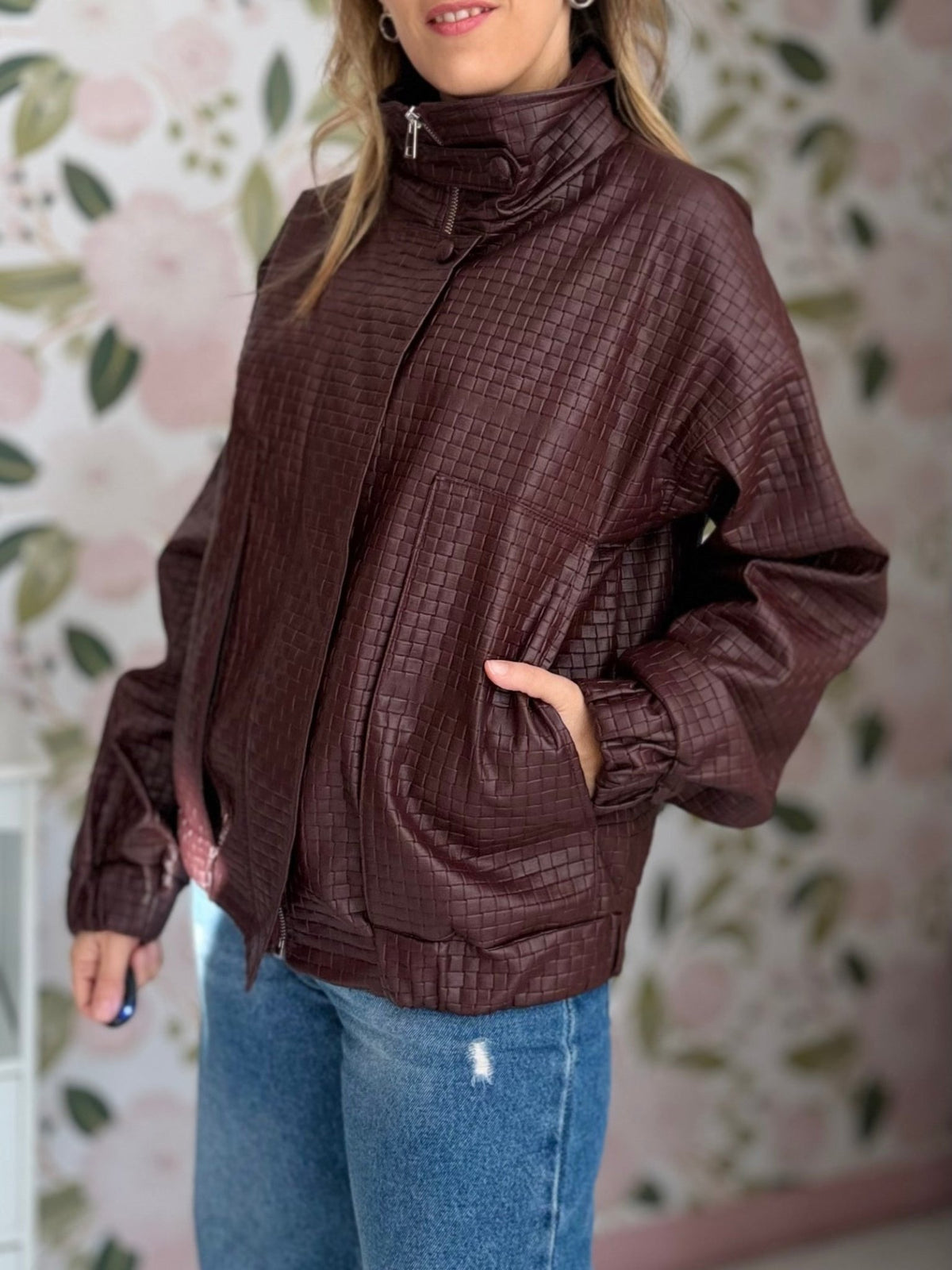 BOMBER CON TASCONI E COLLO A IMBUTO KIKISIX - Fanatica Boutique