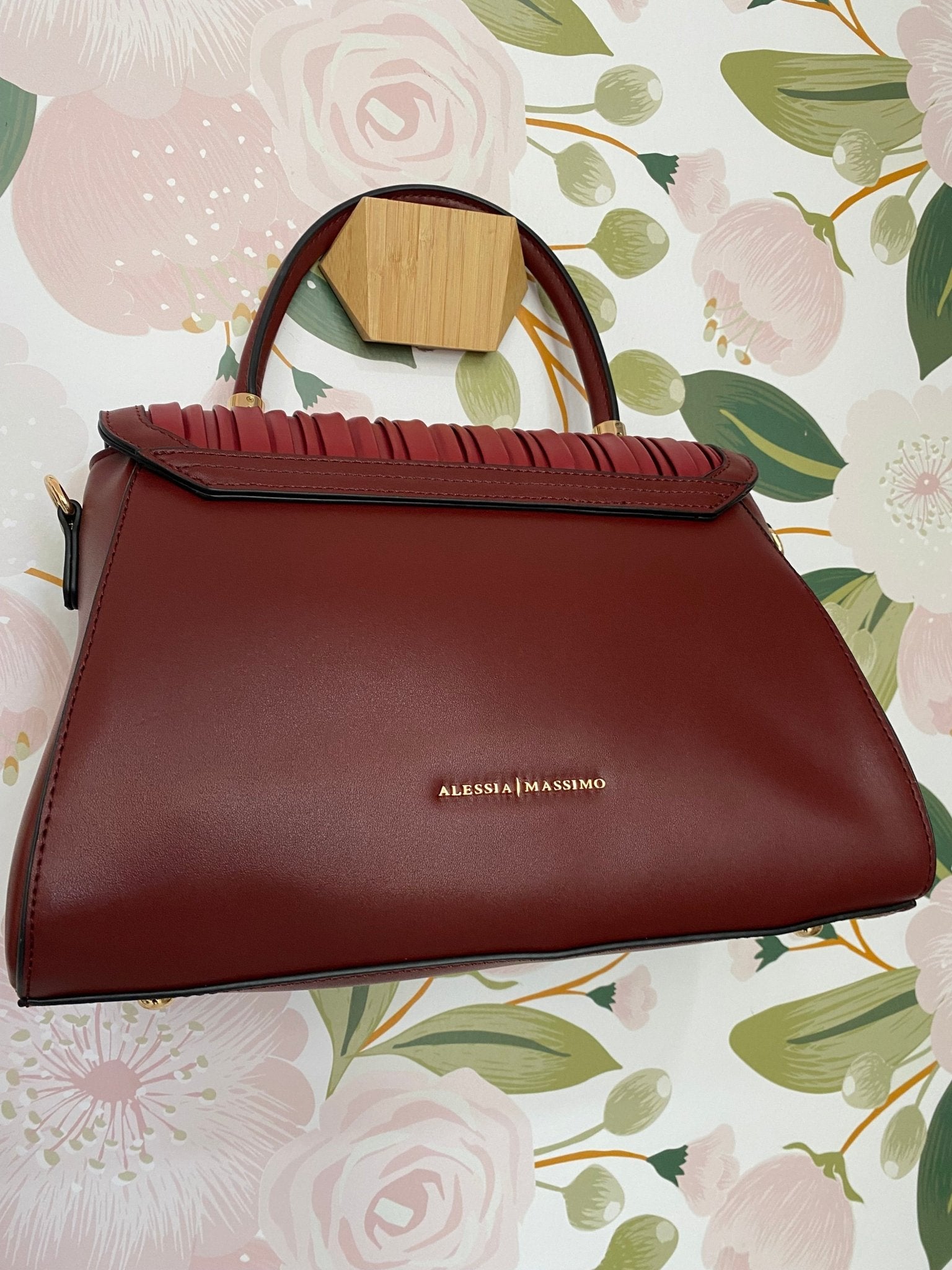 BORSA BAULETTO PLISSE ALESSIA MASSIMO - Fanatica Boutique