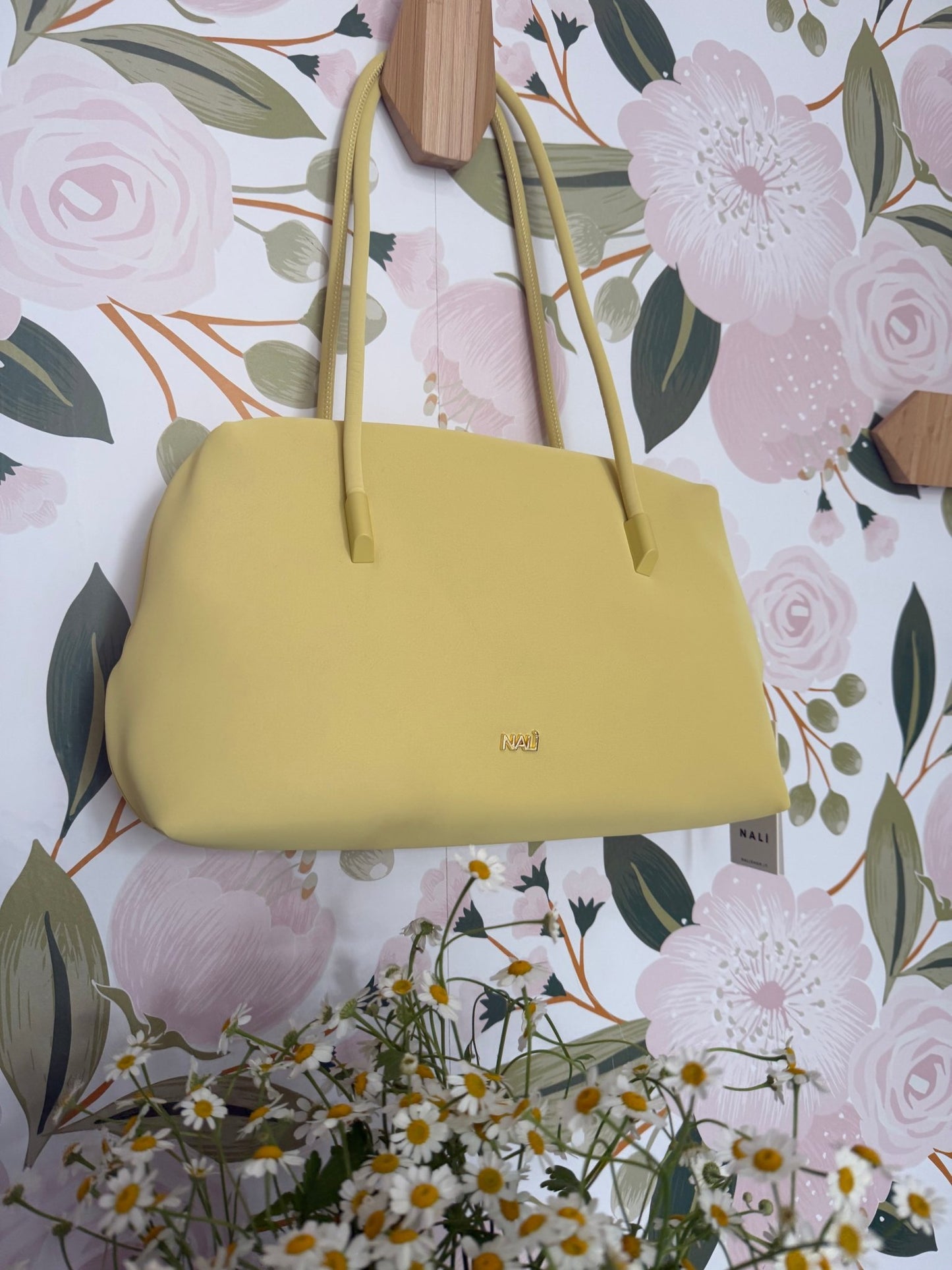 BORSA CASSI BIG A SPALLA GIALLO NALI - Fanatica Boutique