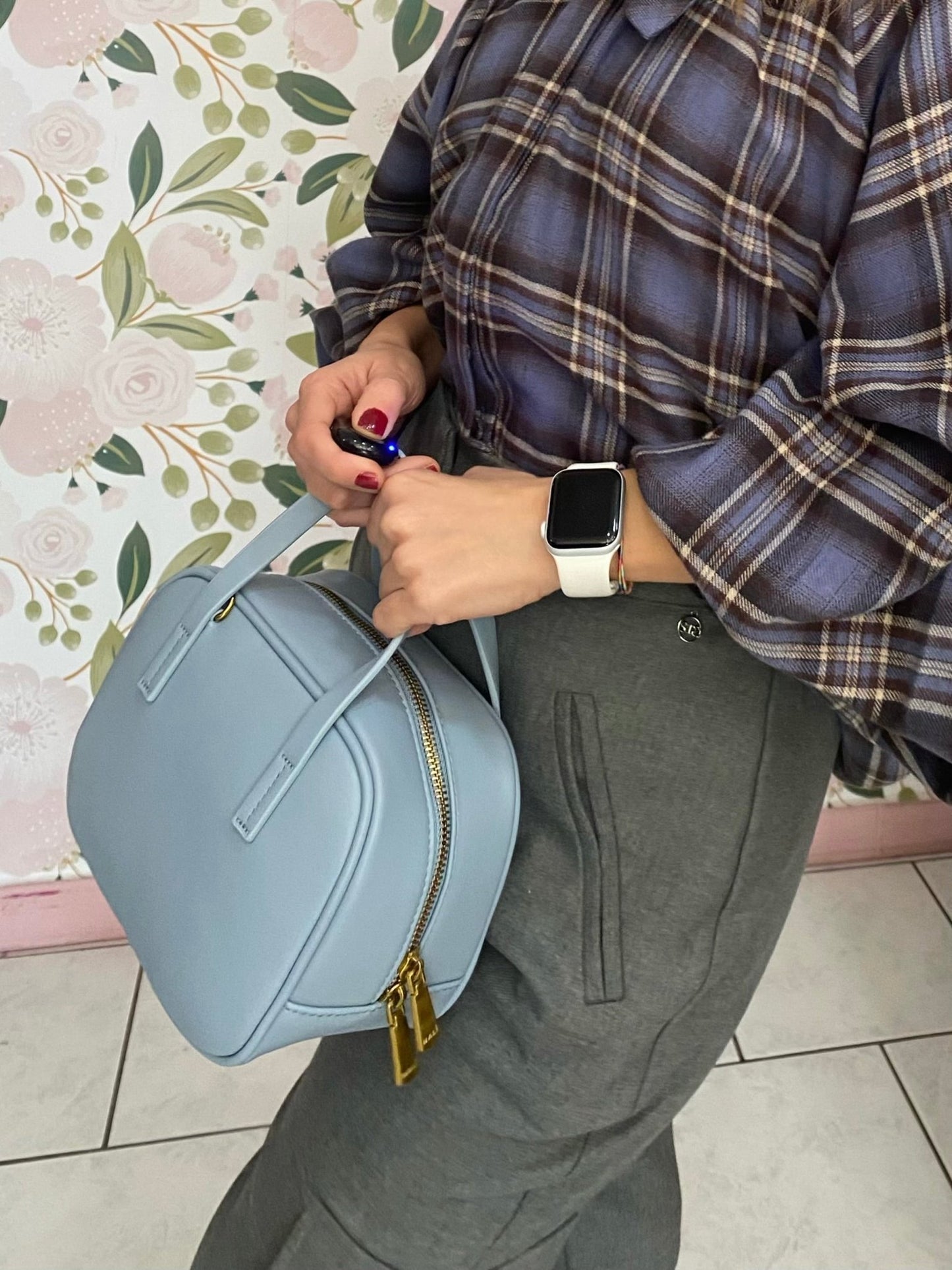 BORSA EMILY SMALL + TRACOLLA CELESTE NALI - Fanatica Boutique