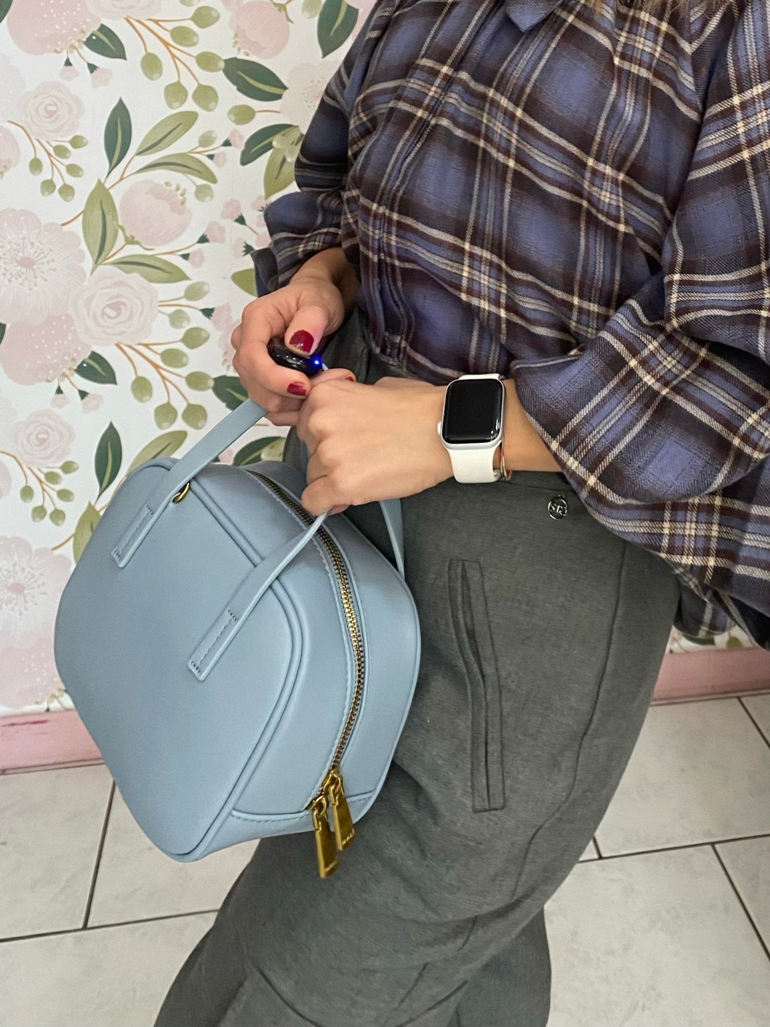 BORSA EMILY SMALL + TRACOLLA CELESTE NALI - Fanatica Boutique