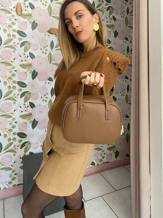 BORSA EMILY SMALL + TRACOLLA MARRONE NALI - Fanatica Boutique