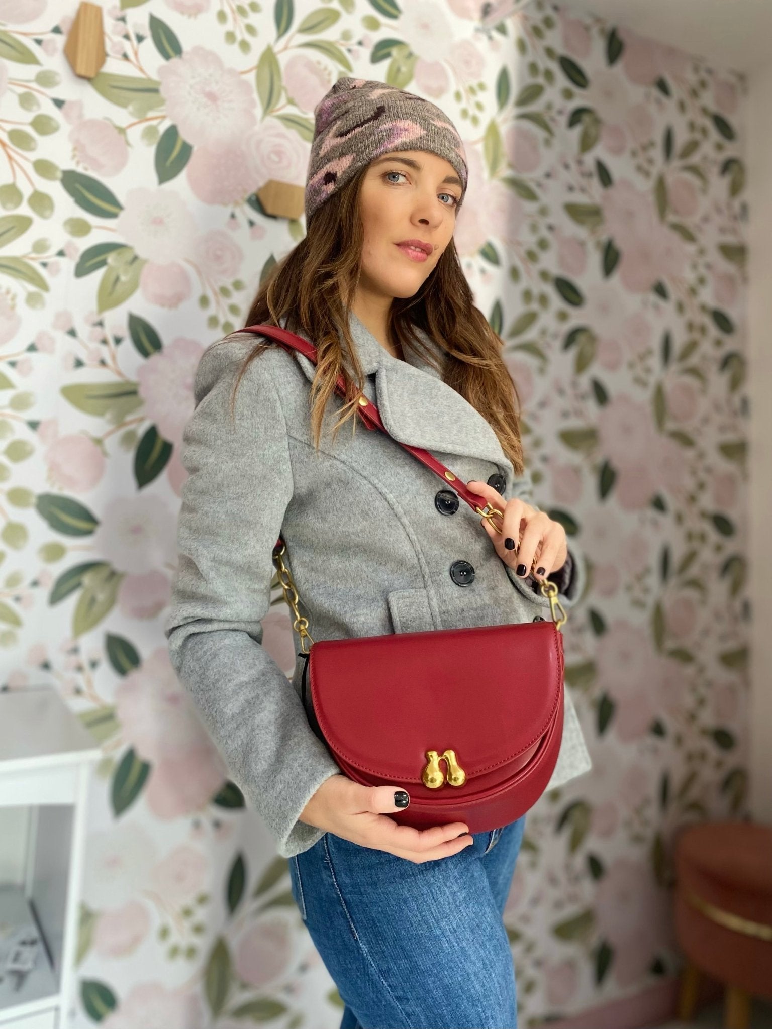 BORSA GAIA CON TRACOLLA ROSSA NALI - Fanatica Boutique