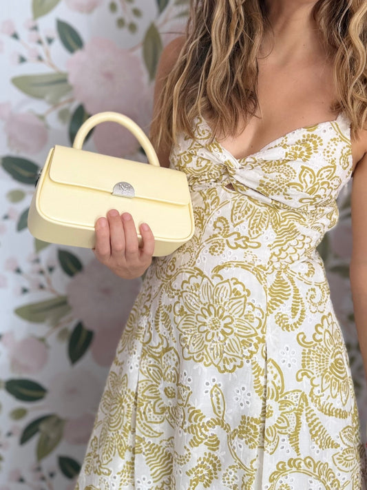 BORSA GLASGOW A MANO + CATENA GIALLO NALI - Fanatica Boutique