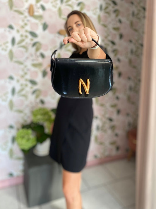 BORSA KADY A MANO + TRACOLLA NERO NALI - Fanatica Boutique