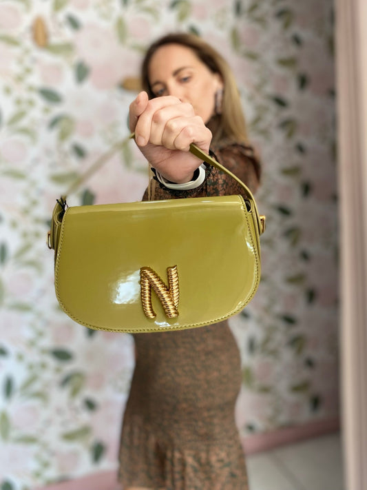 BORSA KADY A MANO+ TRACOLLA VERDE - Fanatica Boutique