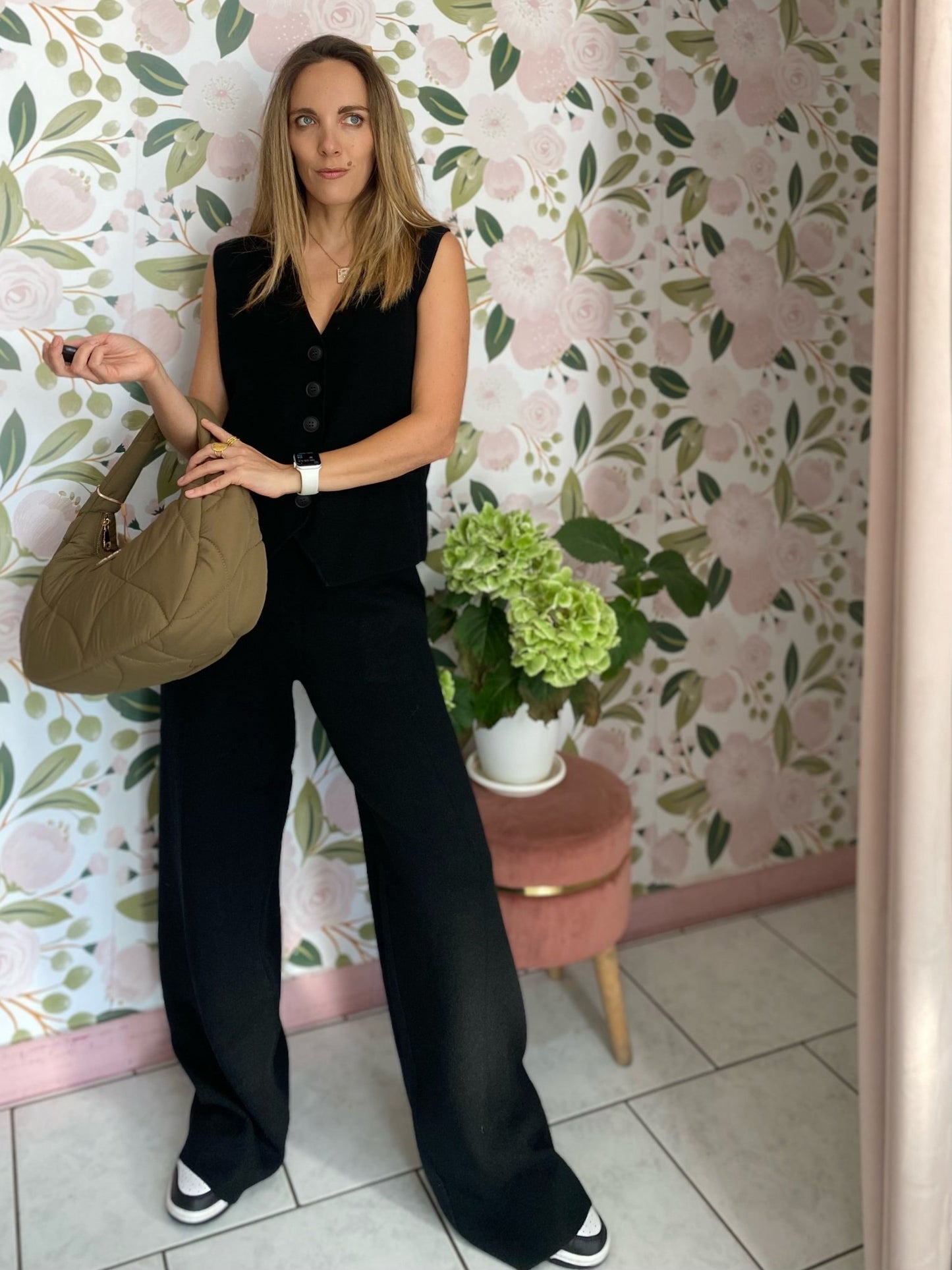 BORSA MEZZALUNA IMPUNTATA ALESSIA MASSIMO - Fanatica Boutique