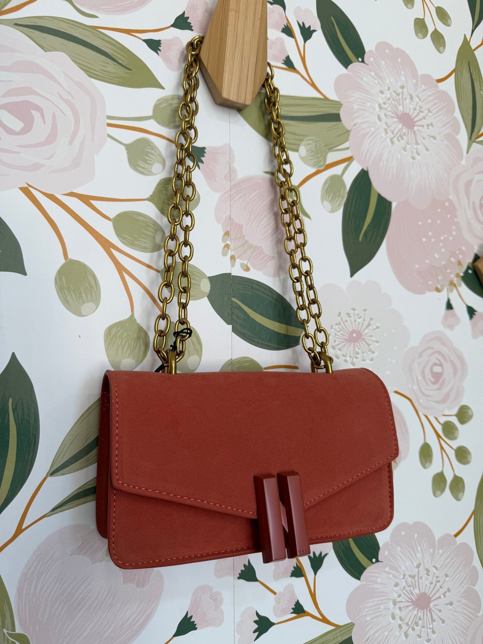 BORSA NATASHA A SPALLA CON CATENA RUGGINE NALI - Fanatica Boutique