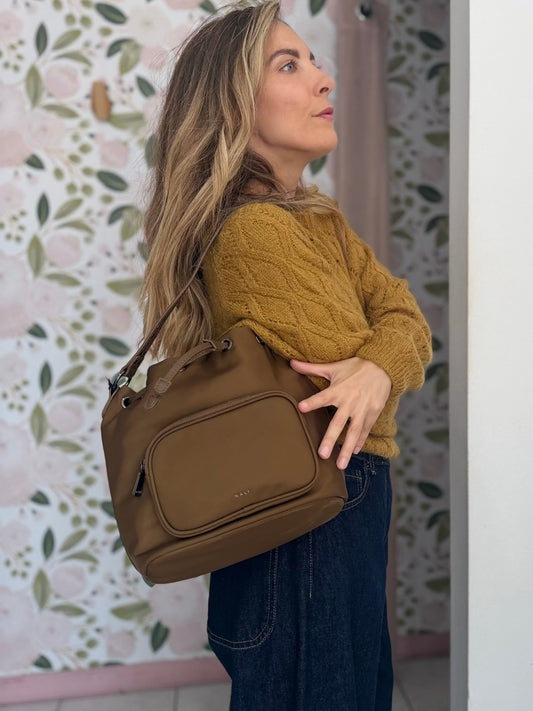 BORSA NOOR SECCHIELLO BRONZO NALI - Fanatica Boutique
