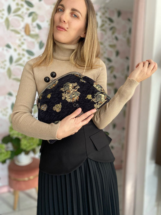 BORSA NOVA FANTASIA MIX NERO NALI - Fanatica Boutique