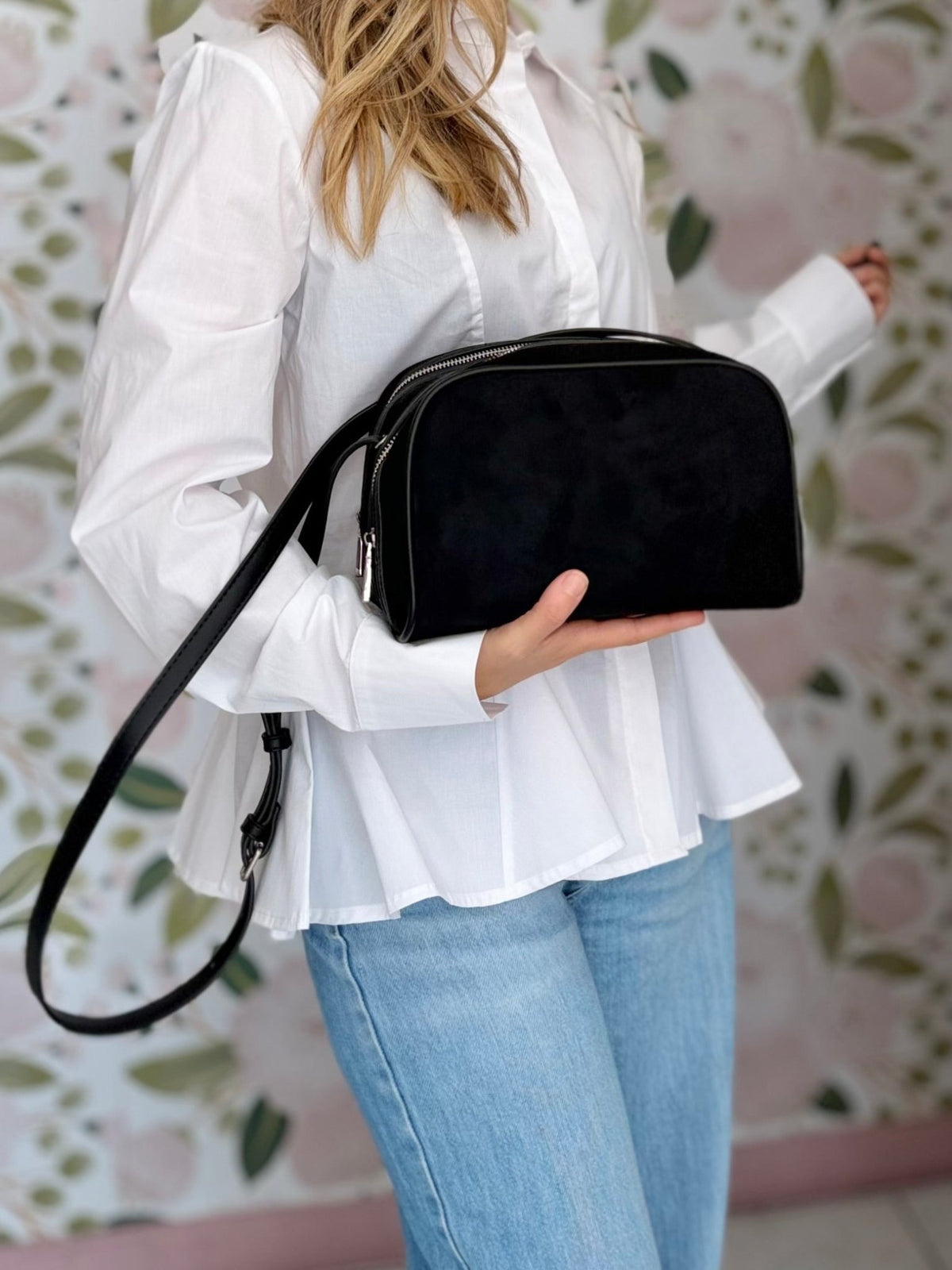 BORSA TACO DOUBLE ZIP NERO NALI - Fanatica Boutique