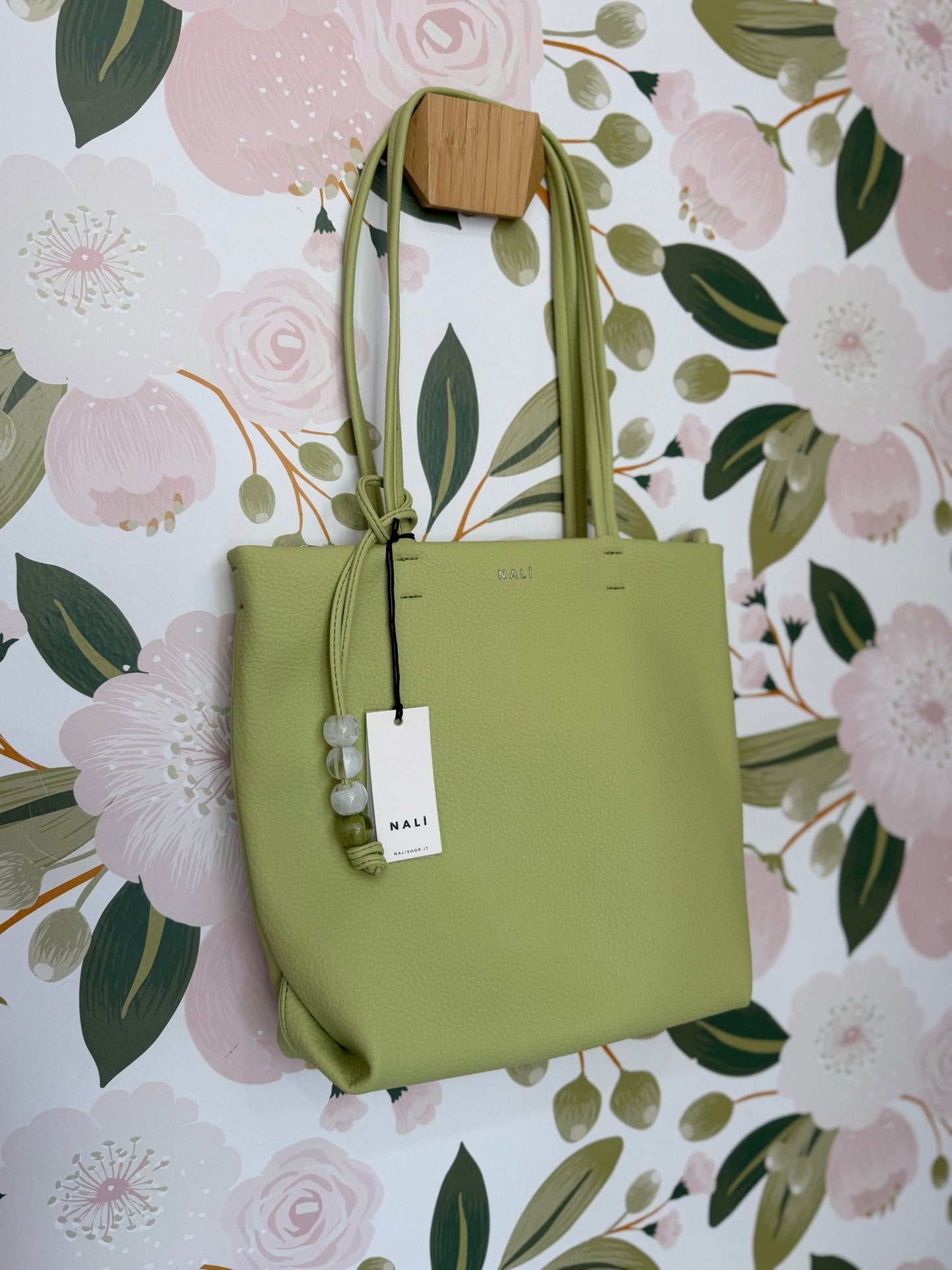BORSA TORONTO SMALL A SPALLA+ MANICO VERDE NALI - Fanatica Boutique