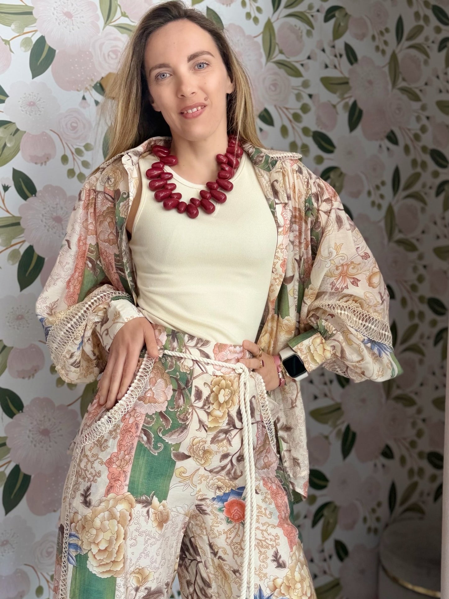 CAMICIA FANTASIA VERDE AMOSA - Fanatica Boutique