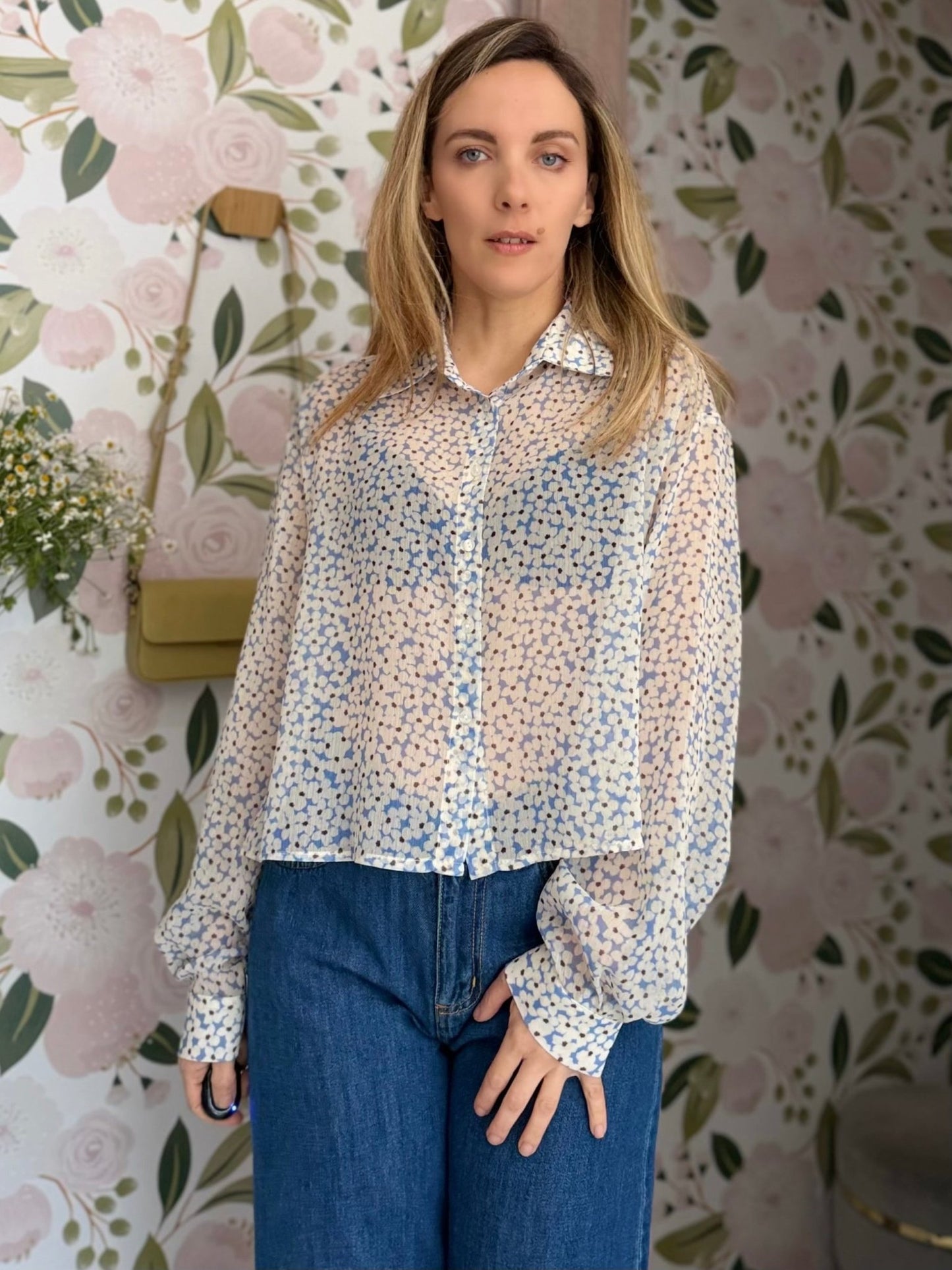 CAMICIA FIORI LE SARTE DEL SOLE - Fanatica Boutique