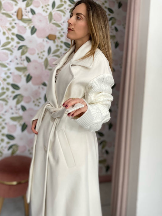 CAPPOTTO MANICA MAGLIA LE SARTE DEL SOLE - Fanatica Boutique
