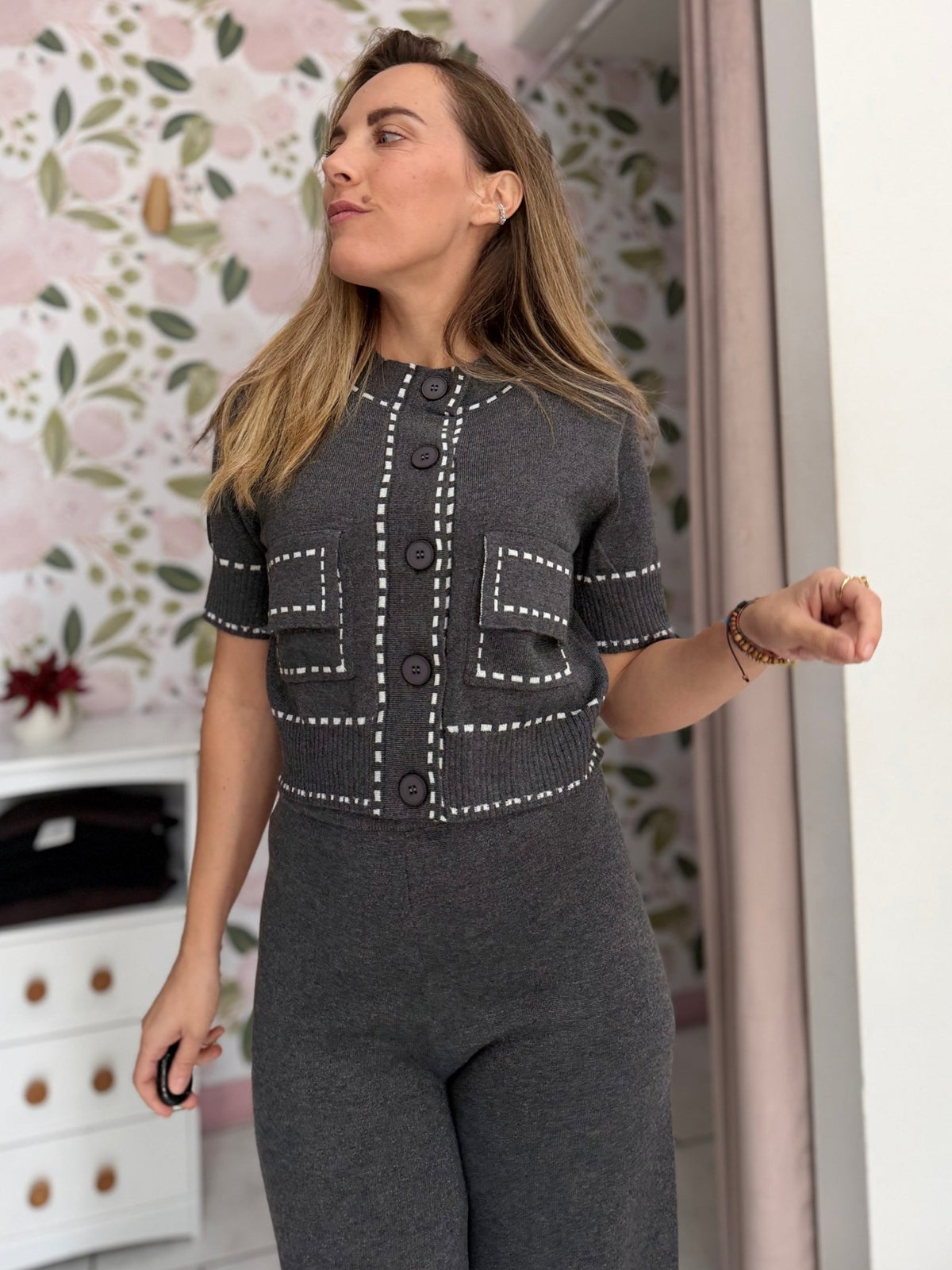 CARDIGAN CORTO COCO STYLE LE SARTE DEL SOLE - Fanatica Boutique