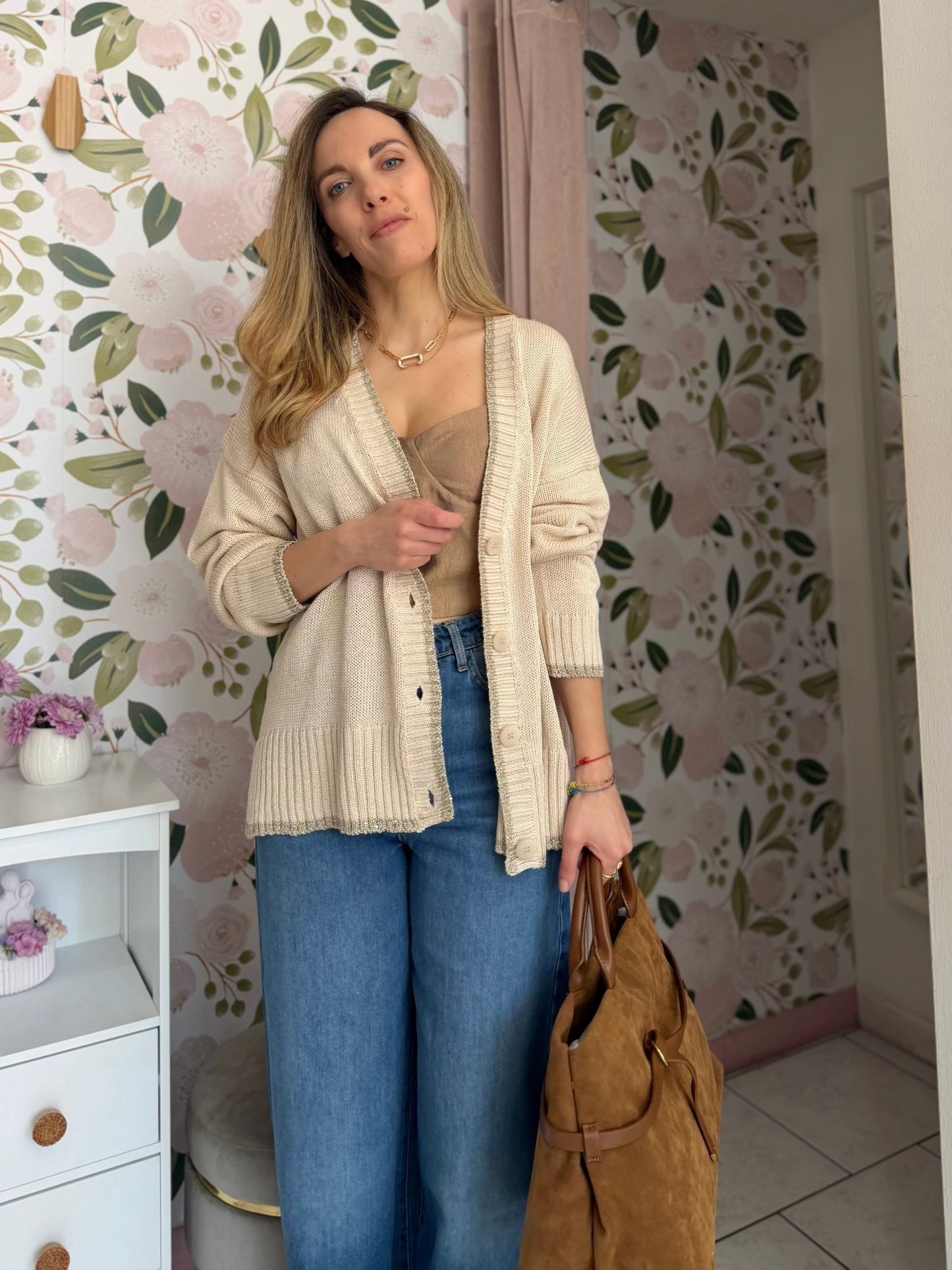 CARDIGAN PROFILI LUREX ECO - Fanatica Boutique