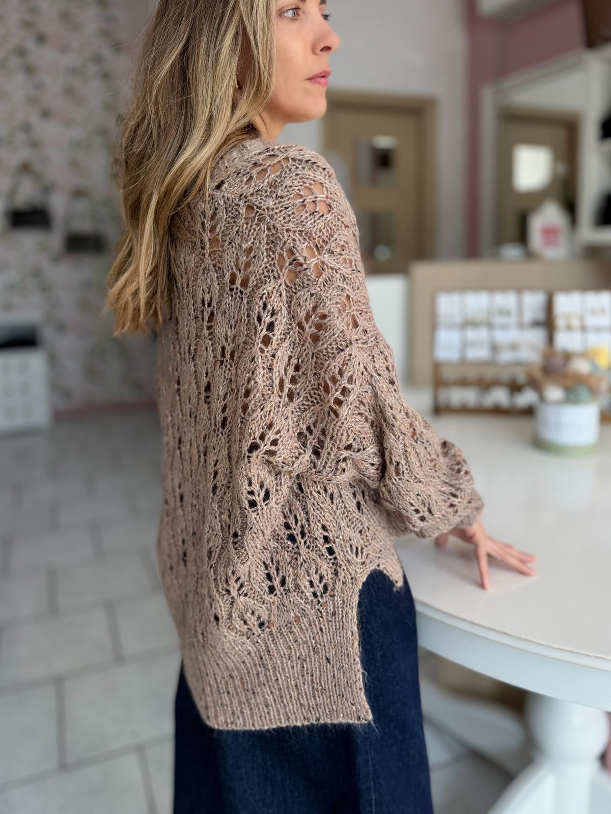 CARDIGAN TRAFORAT0 INS.PAILLETTES ECO - Fanatica Boutique