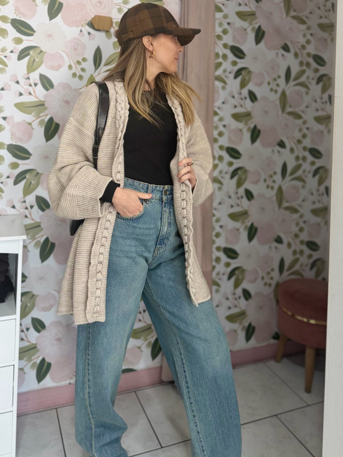 CARDIGAN TRECCIA LE SARTE DEL SOLE - Fanatica Boutique