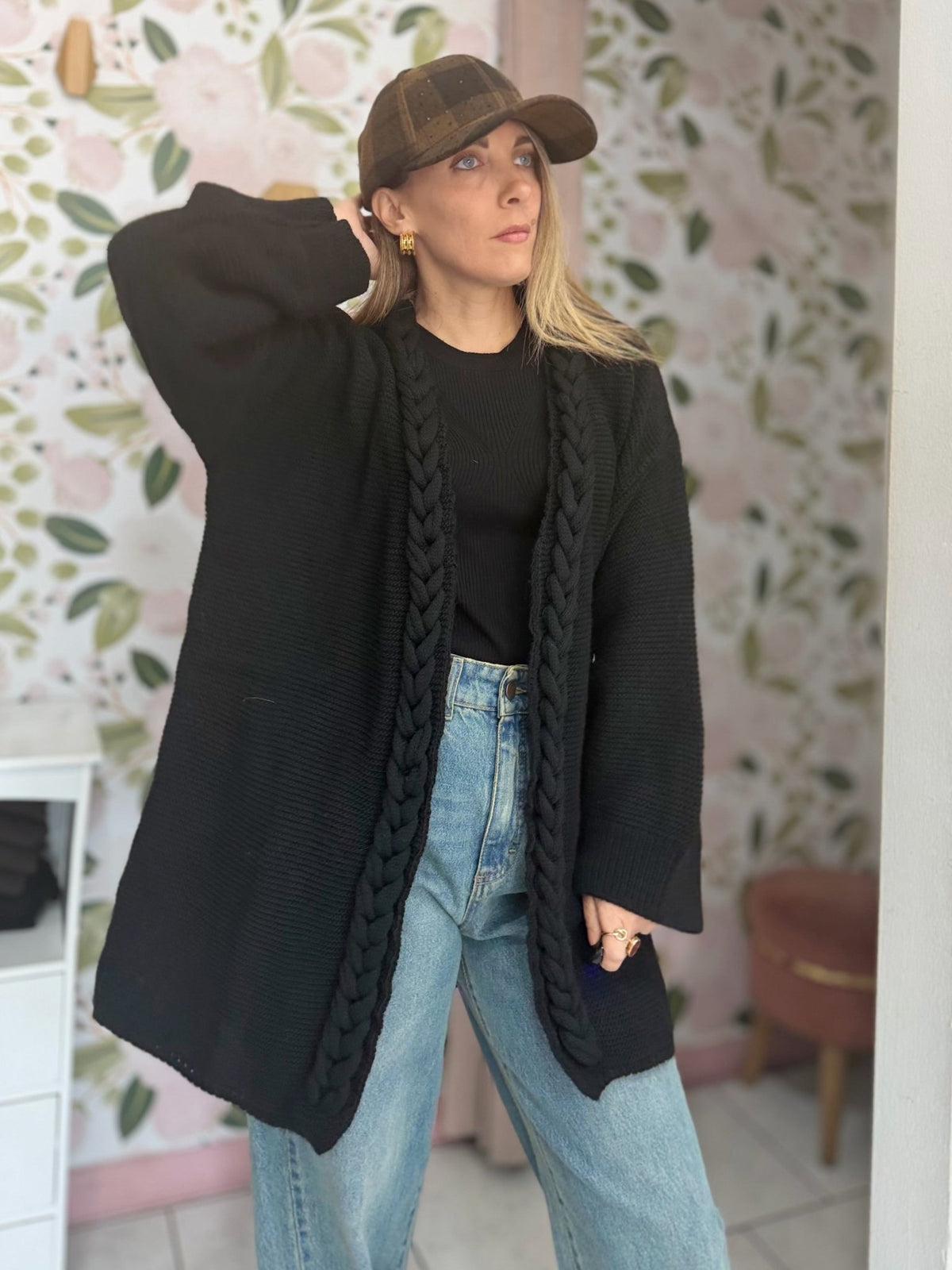 CARDIGAN TRECCIA LE SARTE DEL SOLE - Fanatica Boutique