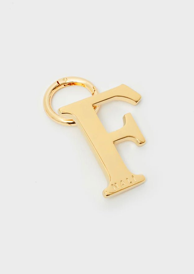 CHARM ALPHABET ORO LETTERA F NALI - Fanatica Boutique