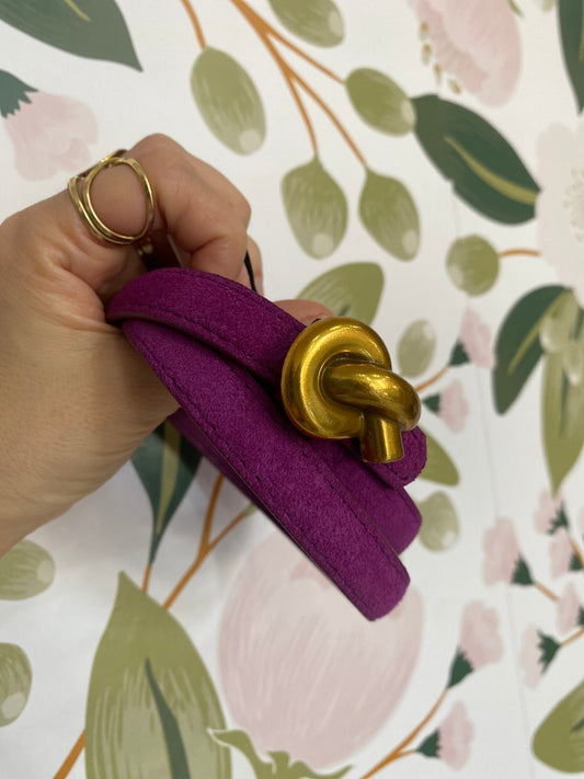 CINTURA STELLA VERA PELLE VIOLA M/L NALI - Fanatica Boutique