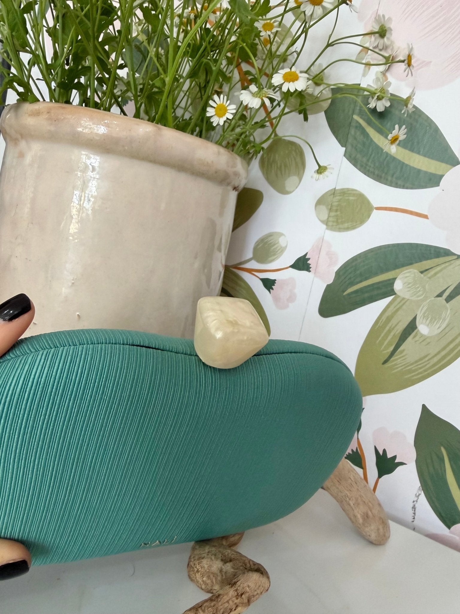 CLUTCH SOFIA PLISSE' A MANO VERDE NALI - Fanatica Boutique