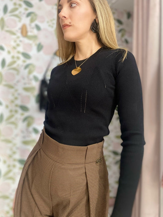 COLLANA CON PENDENTE DOPPIO CUORE ORO NALI - Fanatica Boutique