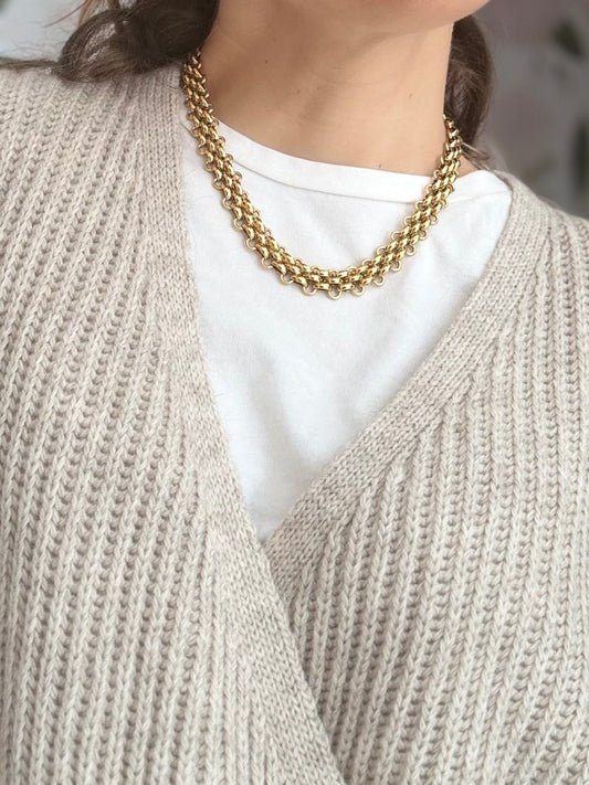 COLLANA MAGLIA INTRECCIATA ORO NALI - Fanatica Boutique